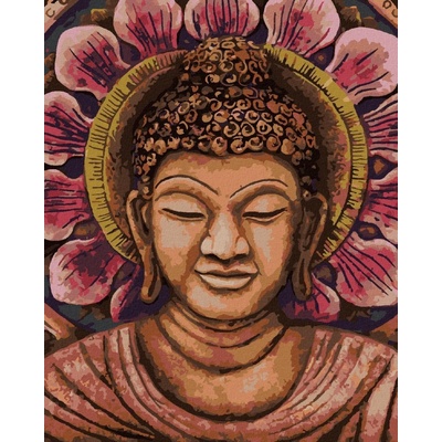Zuty Malování Podle Čísel Oranžový Buddha 80 x 100 Cm Plátno