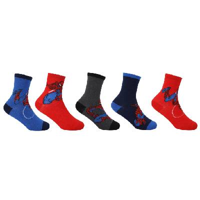 Детски чорапи Character Crew Sock 5pk Children - Spider-Man