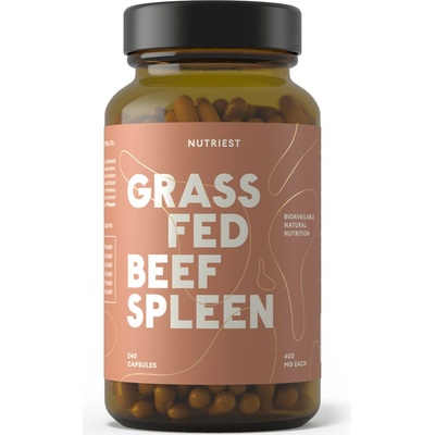 Nutriest Grass-fed lyofilizovaná bio hovězí slezina 240 kapslí