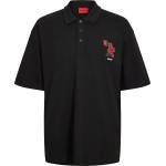 Hugo Блуза с яка Hugo Mens HUGO Dardigo Short Sleeve Polo Shirt with Artwork Detail - Black 001