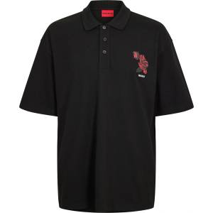 Hugo Блуза с яка Hugo Mens HUGO Dardigo Short Sleeve Polo Shirt with Artwork Detail - Black 001