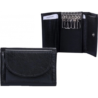 Klíčenka Kožená D-139 černá, New bags leather