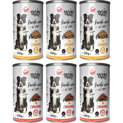 Tuf Tuf drůbež a hovězí maso mix chutí 6 x 1250 g