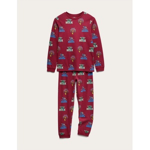 Marks & Spencer Пижама Marvel (3-12 години) Marks & Spencer червена Marks & Spencer | Cherven | Момчешки | 8-9 години