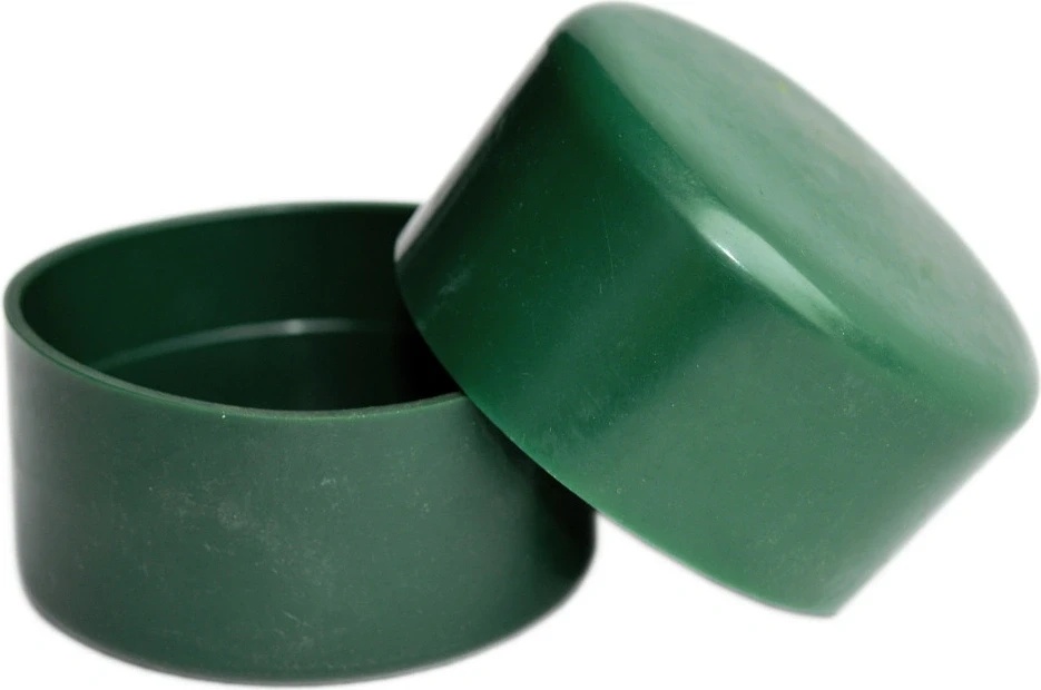 Čepička PVC 76 mm - zelená