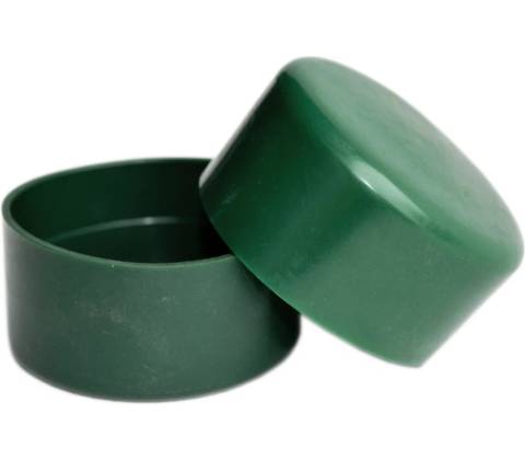 Čepička PVC 76 mm - zelená