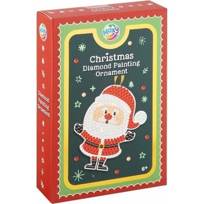 MOXY Diamantové maľovanie Vianočné ozdoby Santa