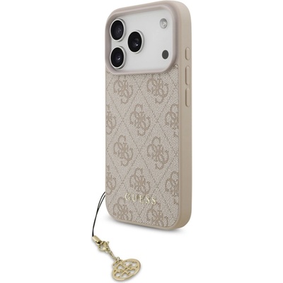 GUESS Калъф Guess 4G Charm за iPhone 17 Pro Max, розов (GUHMP17XGF4GCP)