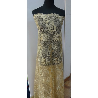 Krajka zlatá kovová farba š.130cm