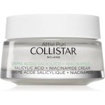 Collistar Attivi Puri Salicylic Acid + Niacinamide успокояващ крем със салицилова киселина 50ml