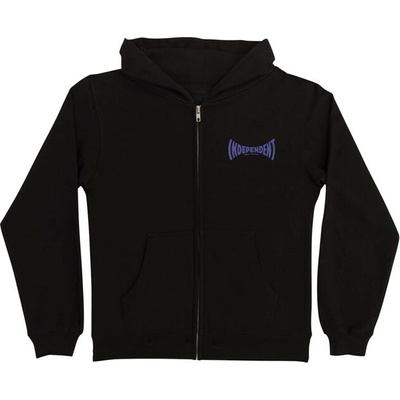 Independent Sacrificial Span Zip Hooded Midweight Sweatshirt Black