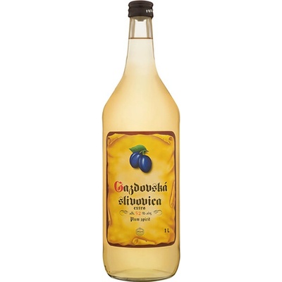 Frucona Gazdovská slivovica extra 52% 1 l (čistá fľaša)