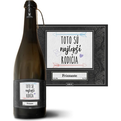 Sablio Toto sú tí najlepší rodičia Prosecco biele suché šumivé víno 10,5 % 0,75 l (holá fľaša)