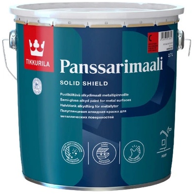 Panssarimaali Alkydová farba na plechové strechy 2,7L tvt 0423 painter´s grey