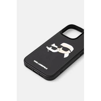KARL LAGERFELD Кейс за телефон Karl Lagerfeld iPhone 16 Pro Max в черно KLHCP16XRBCKCHLK (KLHCP16XRBCKCHLK)