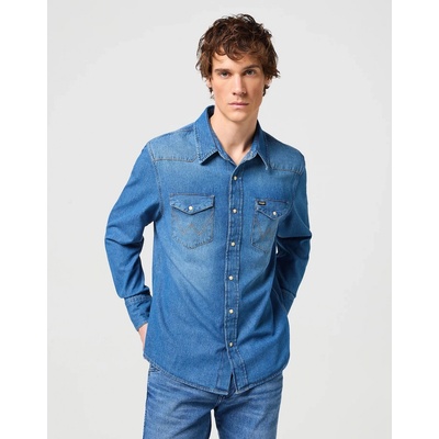 Wrangler pánská košile Icon W5MSLWH69 27MW mid stone