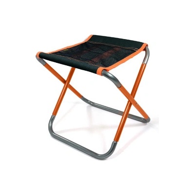BasicNature skladacia stolička compact 2.0 čierna oranžová