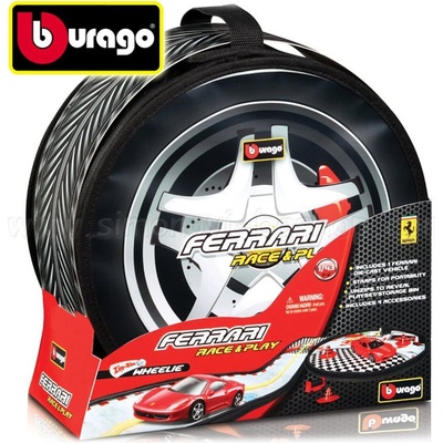 Bburago Ferrari přenosná dráha s autoservisem BB18-31234