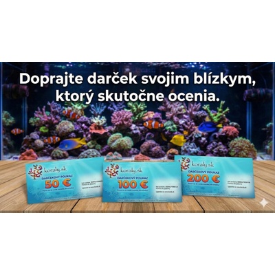 Darčekový poukaz Hodnota: 200€