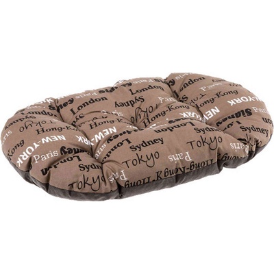 Ferplast Relax C - Памучна възглавница за котки и кучета, 85//55 см. - кафява
