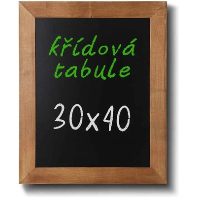 A-Z Reklama CZ CHBLB30x40 Woodboard nástěnná dřevěná křídová tabule světle hnědý lak 30 x 40 cm