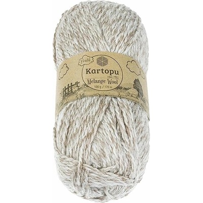 BELLATEX Melange Wool 100 g – 9002 melír béžový