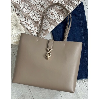 Furla tote shopper taupe