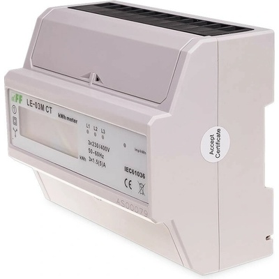 LE-03M CT - 3-fázový polopriamy elektromer, Modbus, 3x 230/400V, X/5A