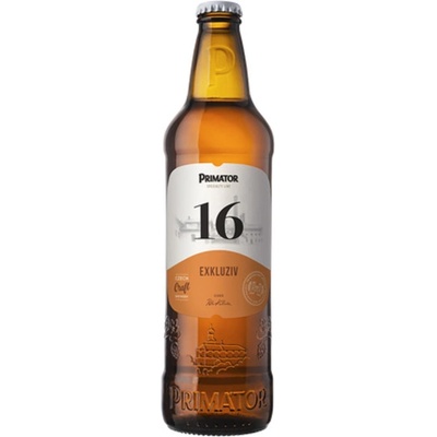 Primátor 16 Exkluziv světlý ležák 7,5% 0,5 l (sklo)