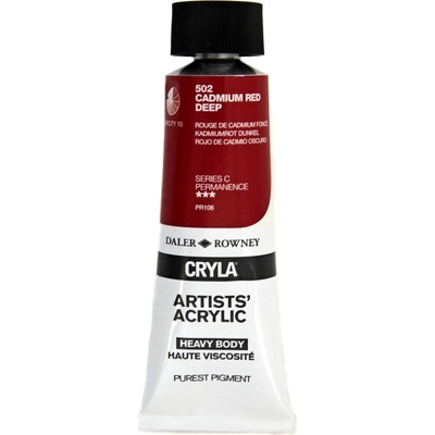 Daler-Rowney Cryla Artists’ АКРИЛНА боя Cadmium Red Deep 75 ml 1 бр (125075502)