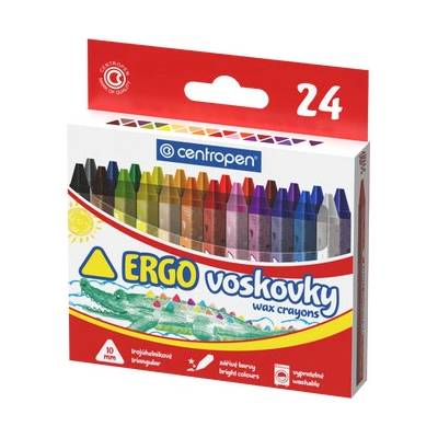 Centropen voskovky trojhranné 24 ks