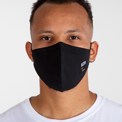 Alpha Industries rouška Label Ripstop Face mask černá – Zboží Mobilmania