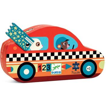 Image 1 of DJECO - Пъзел Състезателна кола 16 части DJ07273