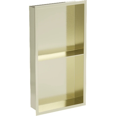 Mexen X-Wall-R вградена полица с фланец и полица 60 x 30 см, златна четкована - 1950603010S (1950603010S)