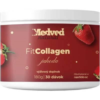 Medveď natural FIT Collagen jahoda 180 g