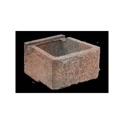 CUP STONE velký RUSTIK Červeno-černá
