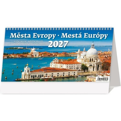 Stolový stĺpcový 30,1x15 cm Mestá Európy 2027