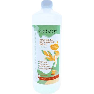 Natuty Prací gel na bílé i barevné prádlo bez vůně 1 l