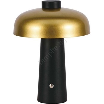 Image 1 of V-TAC LED регулируема настолна лампа 3W/5V 3000-6000K 1800mAh черно/злато (VT1381)