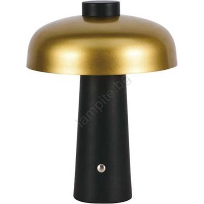 V-TAC LED регулируема настолна лампа 3W/5V 3000-6000K 1800mAh черно/злато (VT1381)