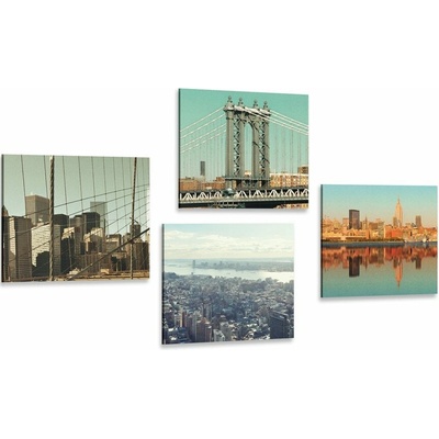 Set obrazov výhľad na mesto New York
