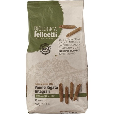 Felicetti Penne Rigate z celozrnné tvrdé pšenice bio Bio vegan 0,5 kg