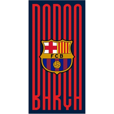 FC Barcelona osuška FC Barcelona BARÇA tmavomodrá 70 x 140 cm