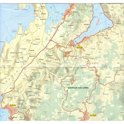 Dalmátské pobřeží Jih 1:100t mapa 2903