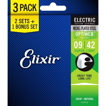 Elixir Optiweb Super Light 3-Pack