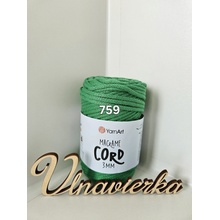 YarnArt Macrame Cord 3mm -759 zelená
