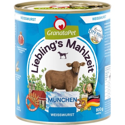 Granatapet Liebling's Mahlzeit City Tour Mnichov telecí klobása 6 x 800 g