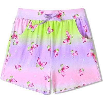 dívčí bavlněné kraťasy S MOTÝLKY Fialková