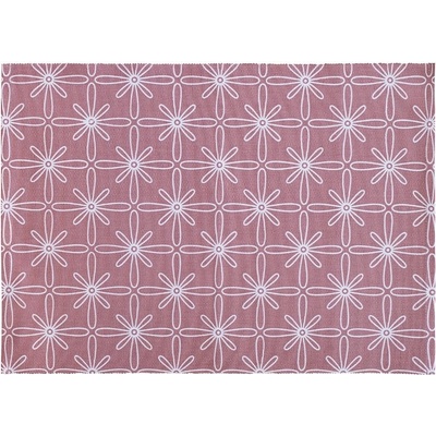 SCANquilt prostírání Muri kontury kytiček růžovobílá 30x45cm