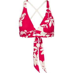 Seafolly Дамско бикини горнище Seafolly Mayflower Multi Fit Longline Tri Bikini top - Cosmo Red - размер 36 (EU) (150-6642-0213)
